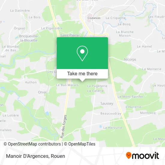 Manoir D'Argences map