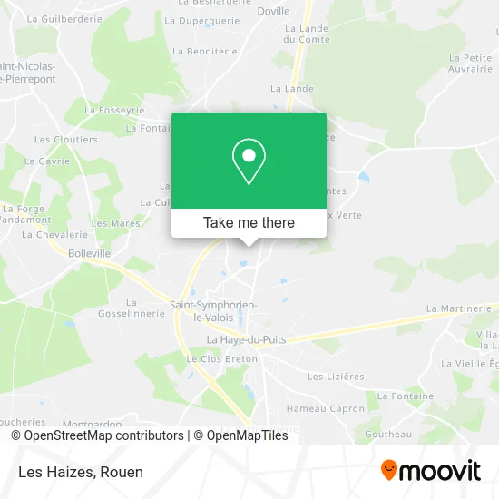 Les Haizes map