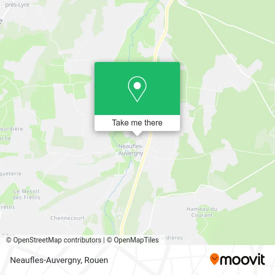 Neaufles-Auvergny map