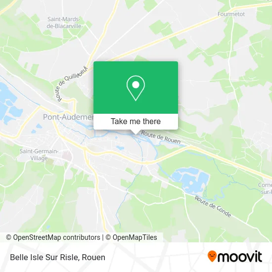 Belle Isle Sur Risle map