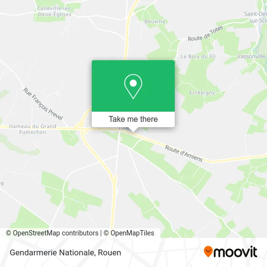 Gendarmerie Nationale map