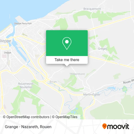 Grange - Nazareth map