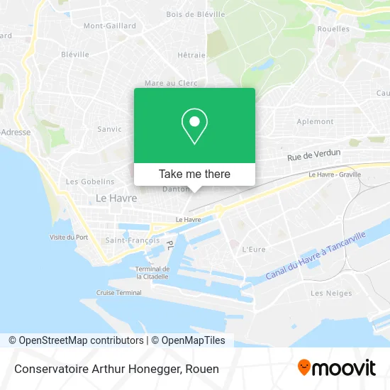 Conservatoire Arthur Honegger map