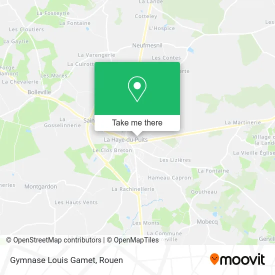 Gymnase Louis Gamet map