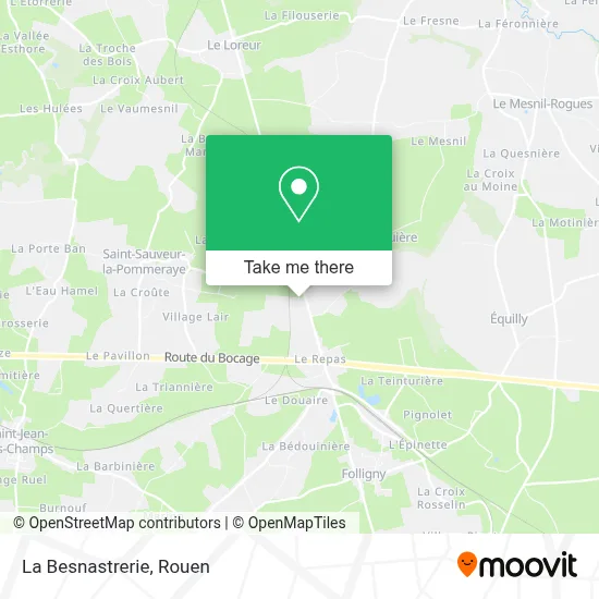 La Besnastrerie map