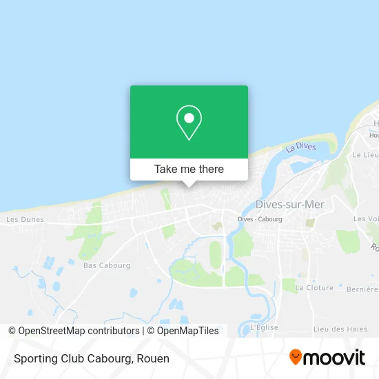 Sporting Club Cabourg map