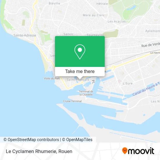 Le Cyclamen Rhumerie map