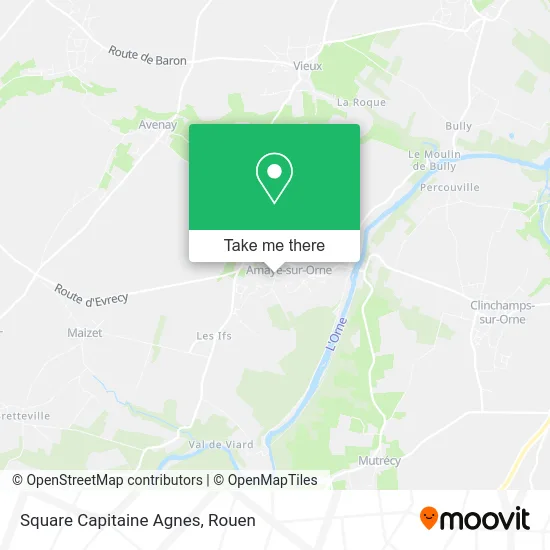 Square Capitaine Agnes map