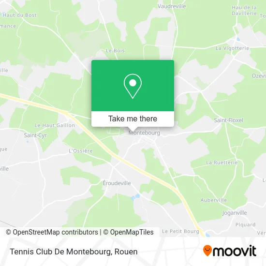 Tennis Club De Montebourg map