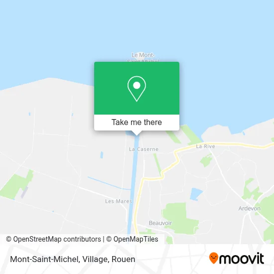 Mont-Saint-Michel, Village map