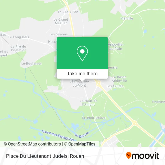 Place Du Lieutenant Judels map