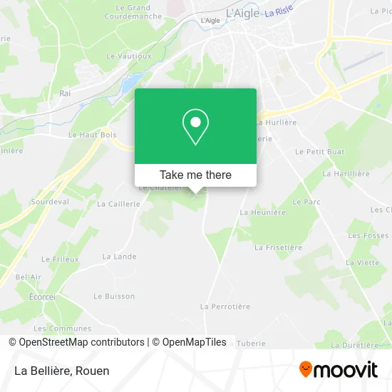 La Bellière map