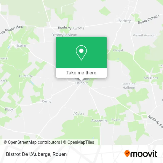 Bistrot De L'Auberge map