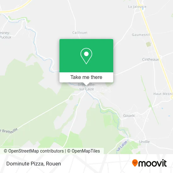 Dominute Pizza map