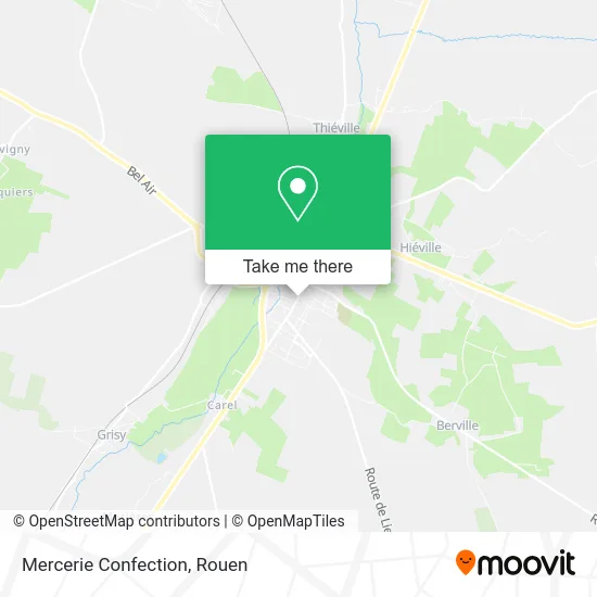 Mercerie Confection map