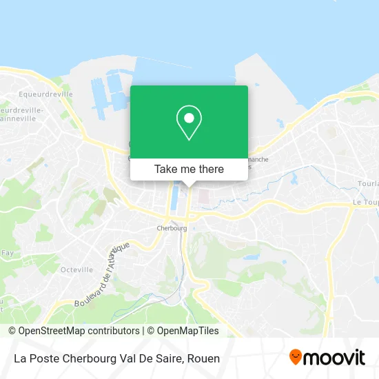 La Poste Cherbourg Val De Saire map