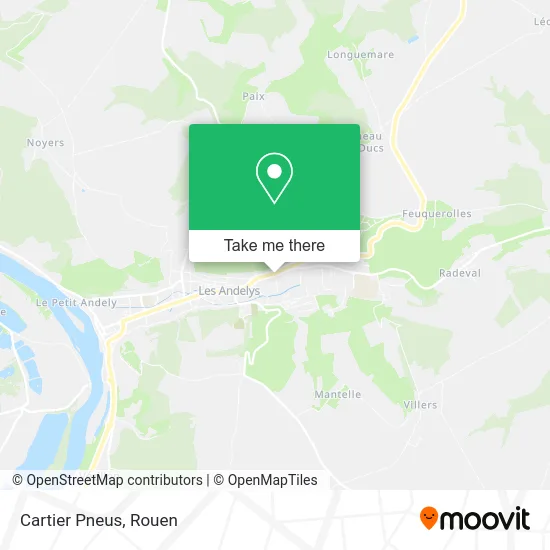 Cartier Pneus map