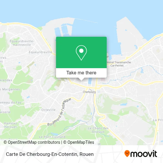 Carte De Cherbourg-En-Cotentin map