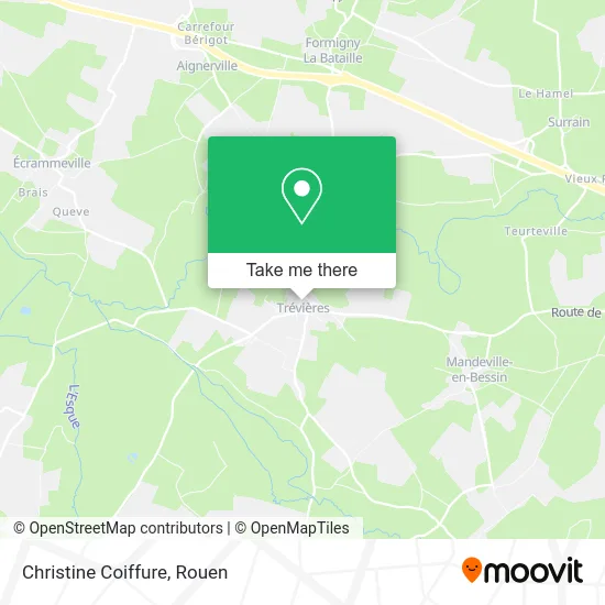 Christine Coiffure map