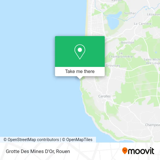 Grotte Des Mines D'Or map