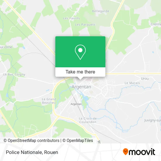 Police Nationale map