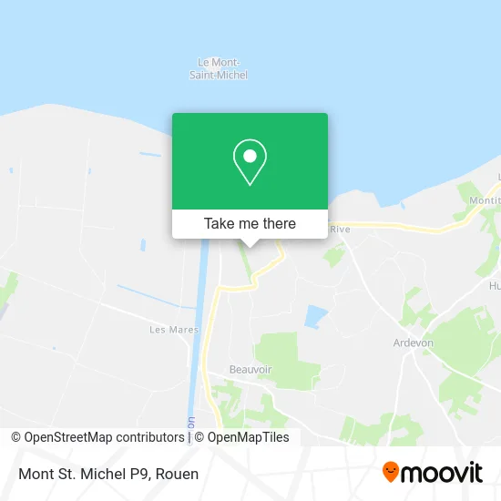 Mont St. Michel P9 map