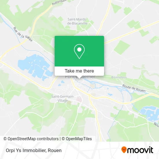 Orpi Ys Immobilier map