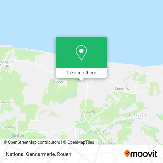 Gendarmerie Nationale map