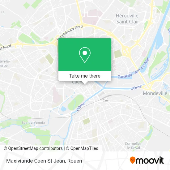 Maxiviande Caen St Jean map