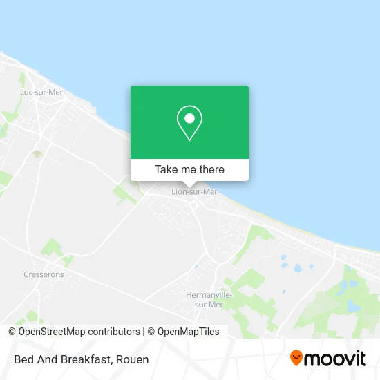 Bed And Breakfast map