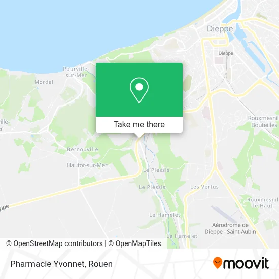 Pharmacie Yvonnet map