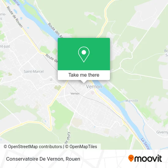 Conservatoire De Vernon map