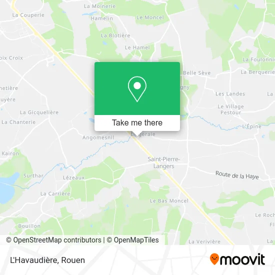 L'Havaudière map