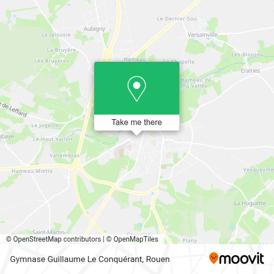 Gymnase Guillaume Le Conquérant map