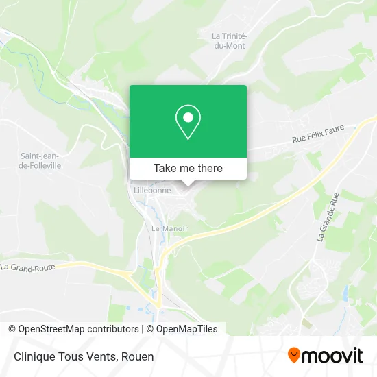 Clinique Tous Vents map