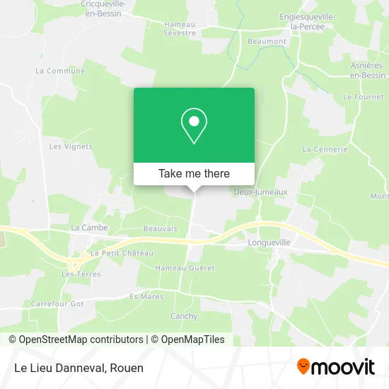 Le Lieu Danneval map