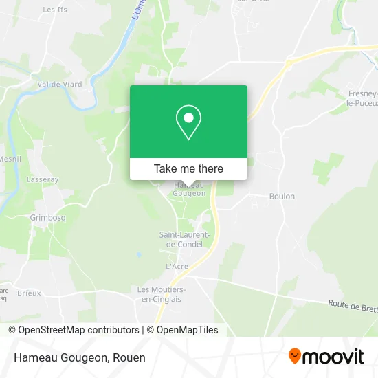Hameau Gougeon map