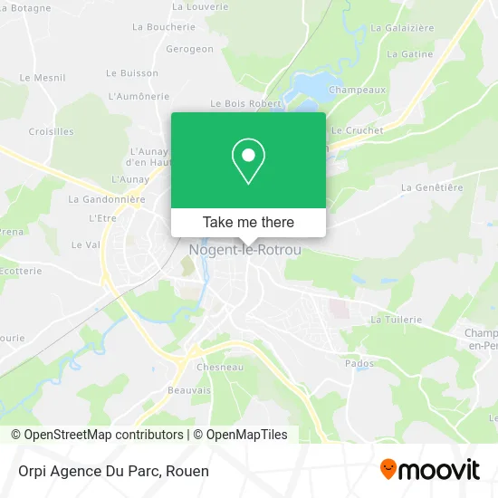 Orpi Agence Du Parc map