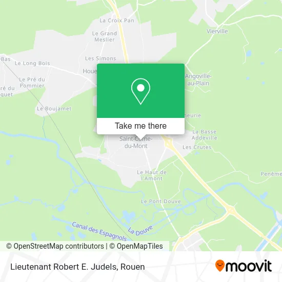 Lieutenant Robert E. Judels map