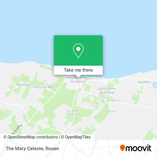 The Mary Celeste map