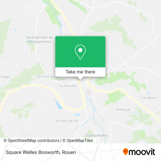Square Welles Bosworth map