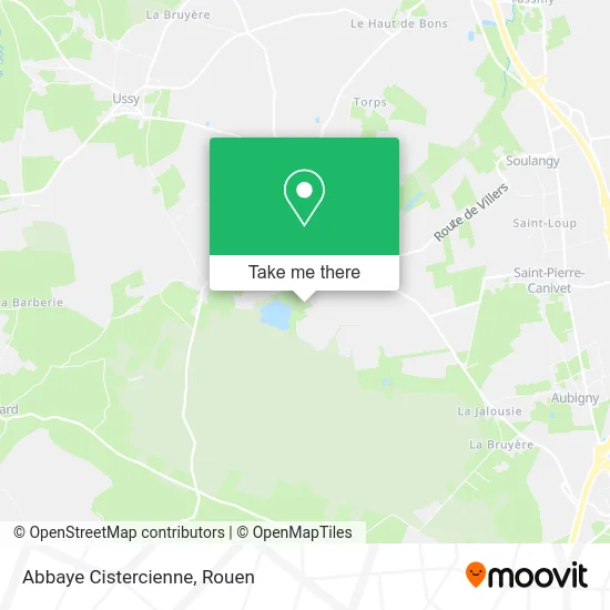 Abbaye Cistercienne map