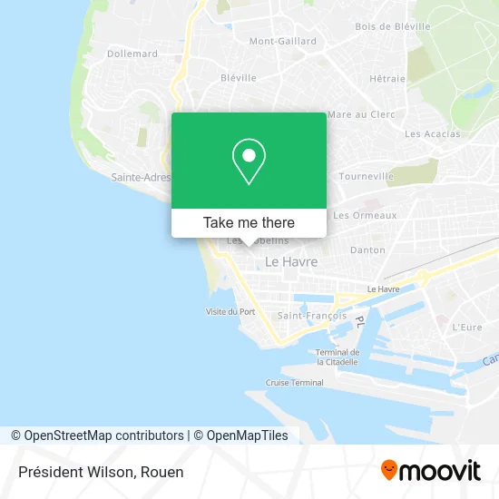 Président Wilson map