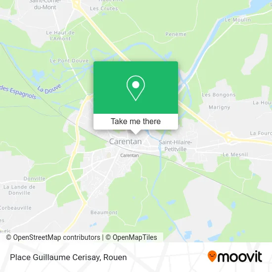 Place Guillaume Cerisay map