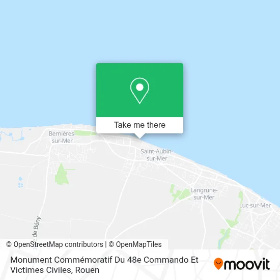 Monument Commémoratif Du 48e Commando Et Victimes Civiles map