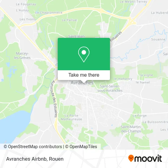 Avranches Airbnb map