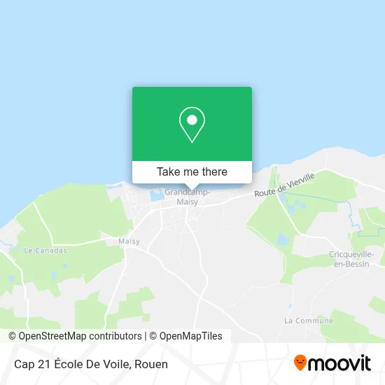 Cap 21 École De Voile map