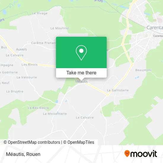 Méautis map