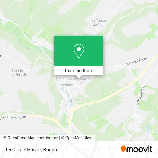 La Côte Blanche map