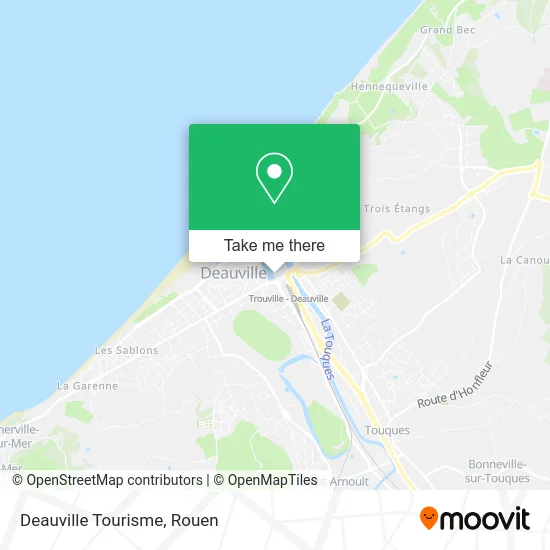 Deauville Tourisme map